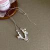Collar de cuerda de perlas de mariposa, 2024, nuevas explosiones, cadena de clavícula tejida a mano de alto valor, regalo para novia