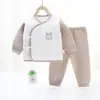 Ropa de Bebé Nueva de Algodón Puro Tipo a Conjunto de Bebé Sin Costuras Cálido Para Niños y Niñas Ropa de Monje para Bebé Disponible al por Mayor de Fábrica