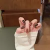 Unhas Vestíveis Pintadas à Mão de Cor Mista Olho de Gato Manicure de Luxo Leve Adesivos Prontos Branqueamento Elegante Adesivos de Unha de Alta Qualidade Pontas de Unha para Manicure