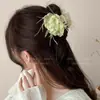 Pinza para el Cabello de Flor de Rosa Nube Súper Hada para Mujer, Nuevo Estilo de Alta Gama 2026, Pasador para la Parte Posterior de la Cabeza, Pinza para Moño, Pinza de Tiburón