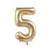 Globos de Foil de Aluminio Platino de 40 pulgadas Versión Americana para Decoraciones de Fiesta de Primer Cumpleaños de Bebé