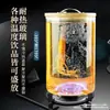 Botella de Vino de Vidrio Resistente a Altas Temperaturas con Grifo Barril de Bebidas Comercial de Autoservicio Lata de Jugo de Frutas Frías Contenedor de Barril de Cerveza Cola