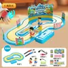 Pista de Simulación de Sensor Inalámbrico Juego de Running Somatosensorial Competición Educativa Doble Juguete para Niños Niña Regalo