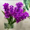 Flores Artificiais Jacinto de 5 Pétalas Toque Suave Flores Falsas Enfeites de Casa Flores Decorativas de Seda Casamento Fabricante de Casamento Atacado