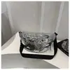 Bolsa de Cintura Nueva para Mujer Primavera/Verano Estilo Coreano Moda de Nicho Simple con Lentejuelas Bolso Cruzado al Hombro Bolso Único para el Pecho para Mujer