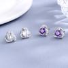 Versión coreana femenina de pendientes de flor de diamante flor S925 plata de ley joyería fabricantes agente mayorista moda moda pendientes