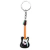 Serie de Guitarra Más Vendida Transfronteriza Llavero Colgante para Mochila Llavero Accesorios DIY Llavero de Goma Blanda de PVC Decoración