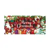 Navidad Año Nuevo Pareados Tela de Fondo Ancho de Puerta Cubierta de Puerta Bandera de Jardín Decoración Exclusiva de Comercio Exterior de Amazon Arreglo
