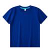 Fábrica por atacado crianças cor T-shirt penteado algodão CVCT camisa de cor sólida atividade classe vestuário grupo vestuário pais-criança manga curta