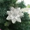 Decoraciones de Navidad combinación grande de flor de cerezo flor de Pascua flor de Navidad adorno colgante para árbol de Navidad flor de simulación flor de Pascua