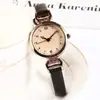 Relógio Elegante Vintage Feminino Estudante Ins Estilo Avançado Luxo Leve Estilo Britânico Mostrador Pequeno Relógio de Pulso Feminino a Quartzo