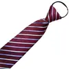Fabricante Hombres Negros Casual Rayas Azules Corbata de Negocios Corbata Perezosa 8cm Corbata sin Corbata al por Mayor Cremallera