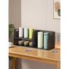 Estante de almacenamiento de tazas de escritorio, mesa de comedor, estante de almacenamiento de tazas de agua, estante de juego de té para sala de estar, portavasos multifuncional