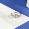 Anillo de plata de ley s925 con diseño de trébol de cuatro hojas con ranura para piedra de 4 mm, engaste de corazón para diamante, incrustación DIY para piedras preciosas de colores y accesorios de engaste para anillos de jade