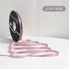 Lazo de regalo de color sólido de 1 cm flor decorativa para envolver material para ramos de cinta de satén venta al por mayor