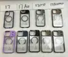 Adecuado para la Serie Iphone17 Funda de Cuero para Teléfono Móvil con Soporte Magnético Dos en Uno Esmerilado con Tacto de Piel