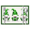 Nuevo Mantel Individual de Duende Navideño Decoración de Mesa de Cocina para las Fiestas Navideñas Mantel de Mesa Impreso Transfronterizo con Aislamiento Térmico