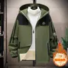 Disponível para Jovens Jaqueta Grossa com Forro de Lã para Outono e Inverno 2024 Moda Masculina Versátil Quente para Estudantes