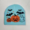Comercio Exterior Divertido Fantasma Hip Hop Tejido Jacquard Gorro Hombres Mujeres Cálido Halloween Calle Patineta Gorro al por Mayor