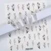 Novo Adesivo de Decalque para Nail Art Estéreo em Relevo 5D Borboleta Flor Renda Laço Tulipa Decalque de Unha de Alta Qualidade