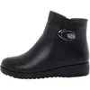 Zapatos de cuero de algodón con forro de lana de invierno de comercio exterior transfronterizos para mujeres de mediana edad y ancianas, de suela plana, talla grande, con forro de felpa, zapatos de algodón para damas, botines