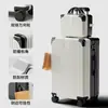 Maleta de Ruedas Universal Retro Estudiante Gran Capacidad Multifuncional Maleta Maleta de Carrito Durable Caja con Contraseña Maleta
