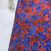 Tela estampada Xiangyunsha 100% rayón con estampado floral en bloques de color retro, material estampado para chaleco y abrigo de mujer estilo chino nuevo