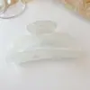 Accesorios para el Cabello Placa de Ácido Acético Estilo Coreano 10.5cm Hueco Elegante Semirredondo Pin de Tiburón Pin para el Cabello con Forma de Luna