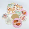 Porta-copo de Papel Absorbente Personalizado em Couro Impresso com Estampagem Dourada, Porta-copo Isolante de Calor para Café e Chá, Porta-copo de PVC para Cozinha e Restaurante