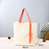 Bolsa de lona para streamer em branco, bolsa de lona personalizada, logotipo impresso personalizado, bolsa tote para publicidade de aula de treinamento estudantil