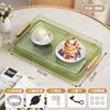 Juego de Té, Bandeja de Té, Lujoso y de Gama Alta, Bandeja de Té Portátil para Exteriores, Drenaje, Mesa Pequeña de Infusión Seca, Bandeja de Mesa de Té, Bandeja de Drenaje