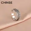 Anillo para Dedo Anillo Abierto de Moneda de Cinco Emperadores Chapado en Plata Tendencia Nacional Diseño de Nicho Retro para Atraer Riqueza y Transferencia Mujeres