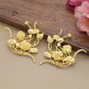 Accesorios para joyería diy estilo antiguo pinza para el pelo rama de flor de hoja de loto paso de palacio sacudida materiales de manualidades hechas a mano sacudida paso accesorios para el pelo pinza para el pelo