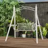 Balanço de Pátio Balanço para Pátio Externo Rede Dupla para Casa Varanda de Villa Cadeira de Ferro Forjado Rattan Cadeira de Balanço de Lazer