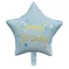 Globo de Película de Aluminio de Dibujos Animados Serie Lazo Arcoíris Gotas de Agua Avión Oso Mate Decoración de Fiesta Actividad para Niños