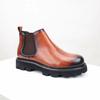 Capa Superior de Invierno para Hombre Piel de Vacuno Zapatos de Hombre Botas Chelsea de Suela Gruesa Botas Casuales de Cuero Genuino para Hombre Botas de Cuero de Media Caña