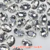 Rinestones de Cristal de Alta Calidad para Mini Arte de Uñas con Base Puntiaguda, Decoraciones de Rinestones Blancos Deslumbrantes de Forma Irregular para Uñas DIY, Rinestones Irregulares en Forma de Corazón para Uñas
