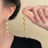 Brincos de Fada Francesa com Borla em Formato de Flor, Modelo Fino e Elegante, para Noivas, Brincos de Sofisticação para Jantares.