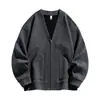 Outono e inverno 2024 transfronteiriço masculino tamanho grande M-8XL super tamanho grande masculino casaco cardigã casual para atividades ao ar livre