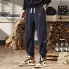 Pantalones casuales de pana para hombre para otoño, pantalones deportivos de chenilla gruesa con retazos, pantalones deportivos de pana para primavera y otoño para hombre