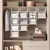Organizador de Ropa para Armario, Estante Colgante de Almacenamiento, Solución de Almacenamiento Plegable, No Requiere Instalación, Ahorra Espacio, Gran Capacidad