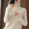Cross2026 Outono Inverno Novo Tricô de Gola Alta Feminino Engrossado Raglan Manga Longa Pulôver Solto Camada Base Lã