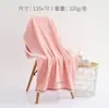Jieliya Toalla de Baño Bordada de Algodón Puro 7254 Color Liso Fresca Suave y Cómoda Absorbente Toalla Grande para Baño del Hogar