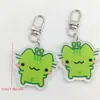Pingente Criativo de Cachorro em Line Art de Anime, Chaveiro de Cachorro Fofo em Acrílico, Presente para Casal, Decoração de Mochila