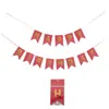 Em Estoque Aniversário Colorido Folha de Ouro Cauda de Peixe Banner Pendurado Decoração Festa Feliz Suprimentos Transfronteiriço Fornecimento DIY Tira Longa