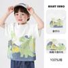 Camiseta de Verão Masculina Estilo Europeu Direita Roupas Infantis Crianças Pequenas 2026 Novo Modelo Manga Meia Manga Roupas de Verão