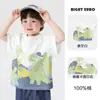 Camiseta de Manga Corta Estilo Europeo para Niños Verano Ropa Infantil Parte Superior para Niños Pequeños Manga Media Verano Ropa Delgada