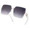 Directo de fábrica Nuevas gafas de sol de moda a prueba de rayos UV Gafas de sol de moda para exteriores Moda sin montura para hombres y mujeres