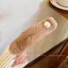 Presilhas de cabelo de flor de tricô para mulheres, tamanho grande, adequadas para outono e inverno, presilhas bico de pato, presilhas tubarão, uma alternativa segura para grampos de cabelo comuns, acessórios de cabelo