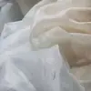 Falda Hanfu de Hilo Ryun Xiangyun Crepe para Mujer de Encaje Microplisado Semitransparente Suave Tejido de Hilo Organza Perlado Similar a la Seda